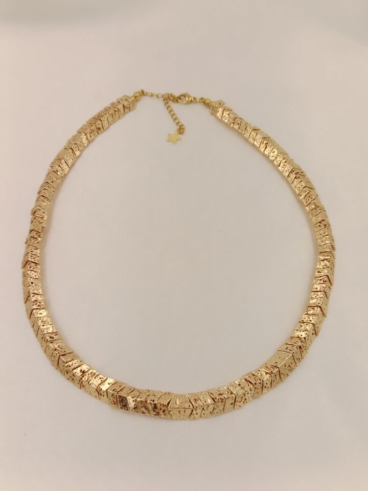 Lovely Lav Gold Lav Taşı Kolye