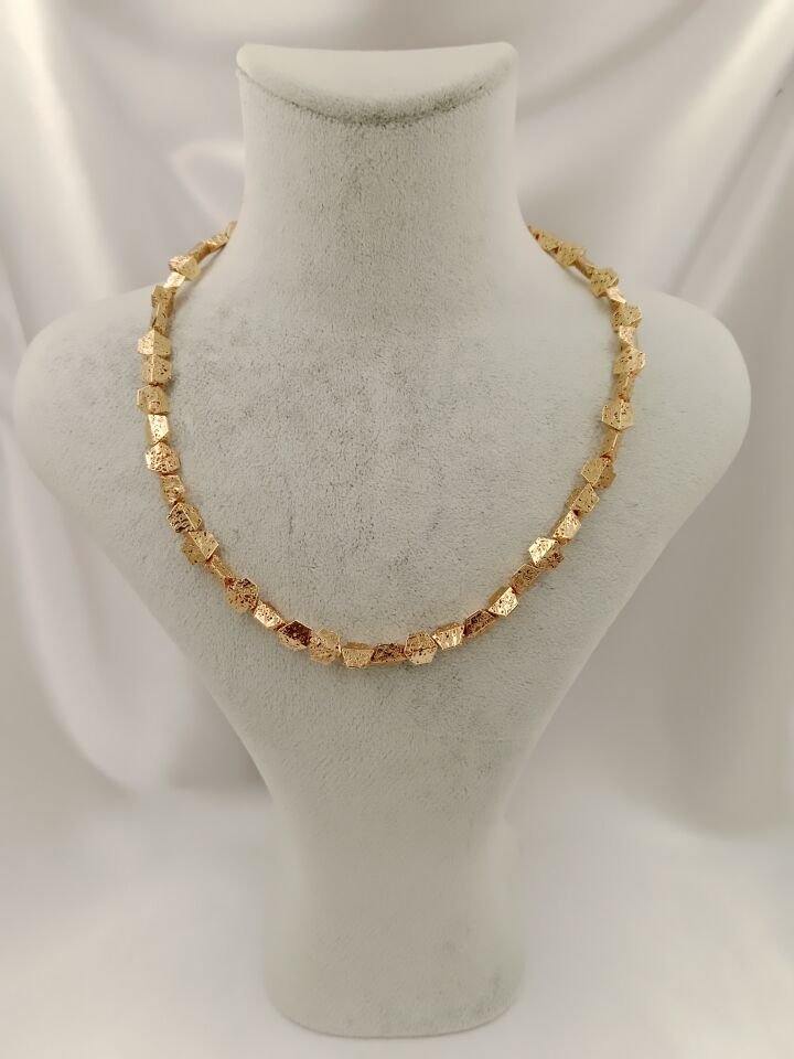 Lovely Lav Gold Lav Taşı Petek Kolye