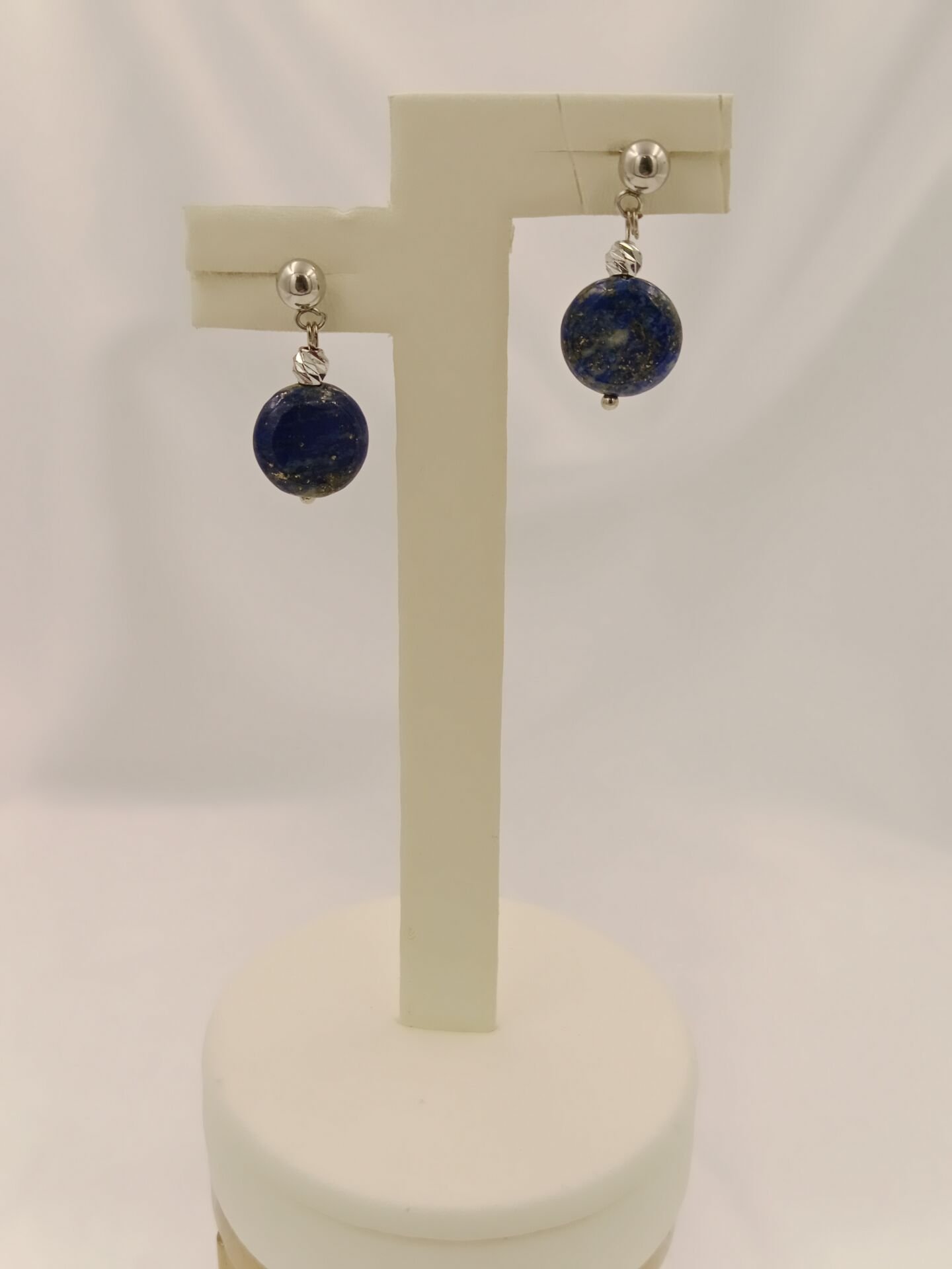 Lapis Lazuli Minimal Tasarım Küpe