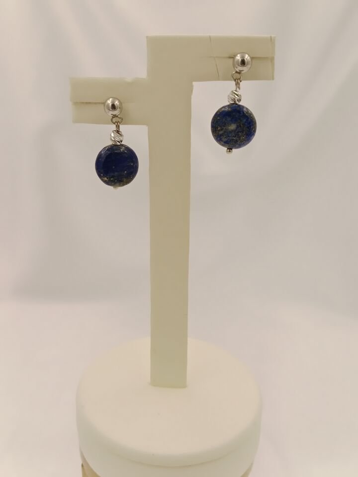Lapis Lazuli Minimal Tasarım Küpe