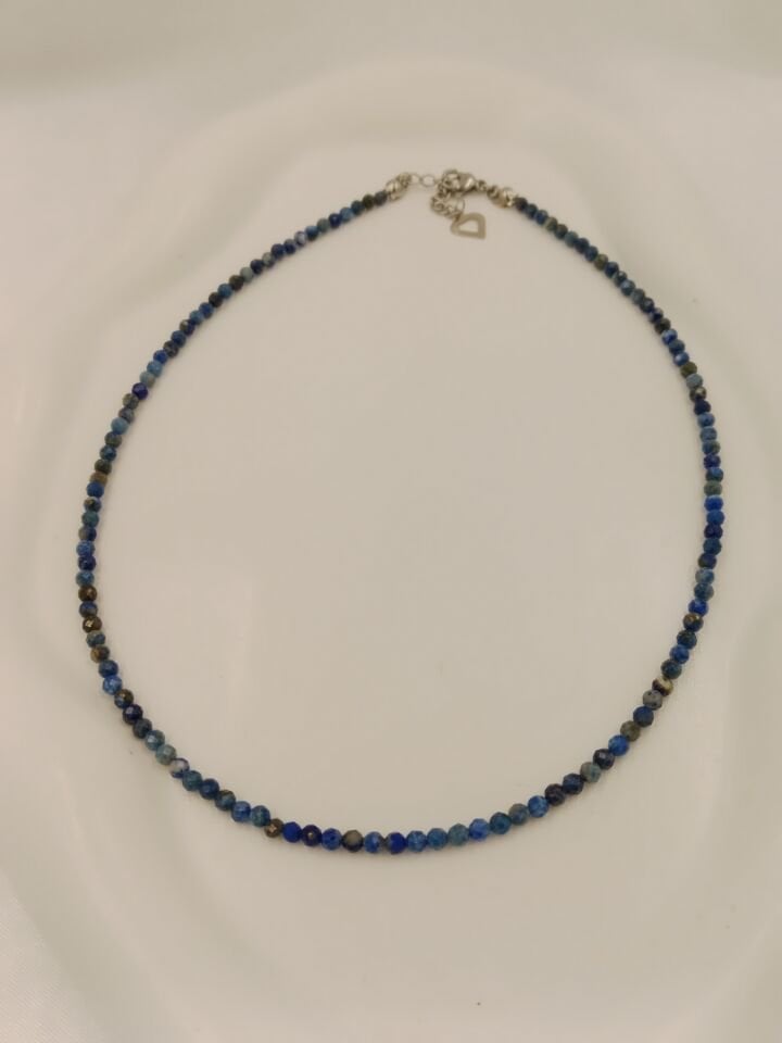 Lapis Lazuli Minimal Tasarım Kolye