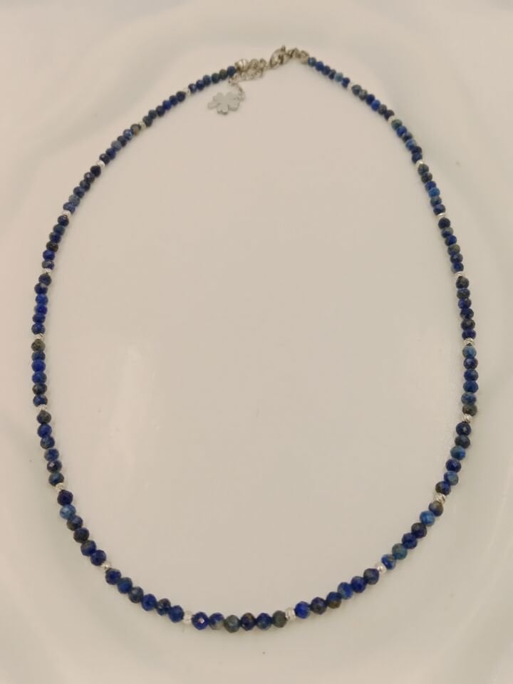 Lapis Lazuli Minimal Tasarım Kolye