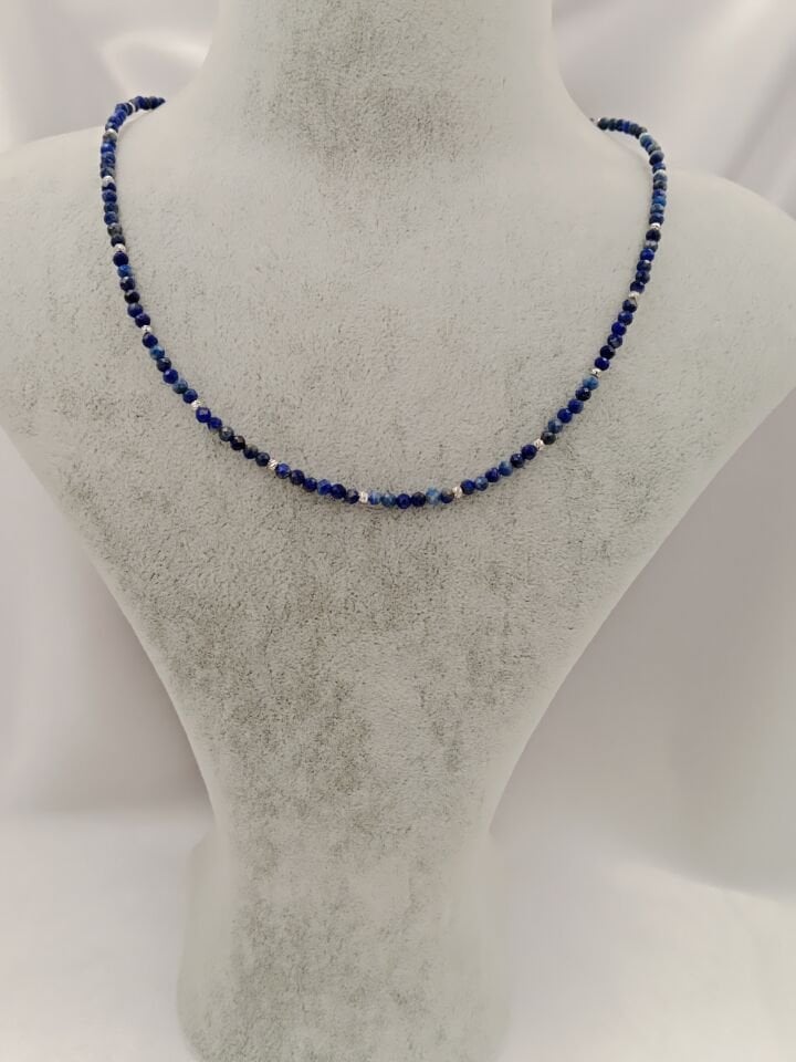 Lapis Lazuli Minimal Tasarım Kolye