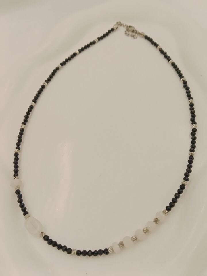 Yıldız Taşı ve Ay Taşı Minimal Tasarım Kolye