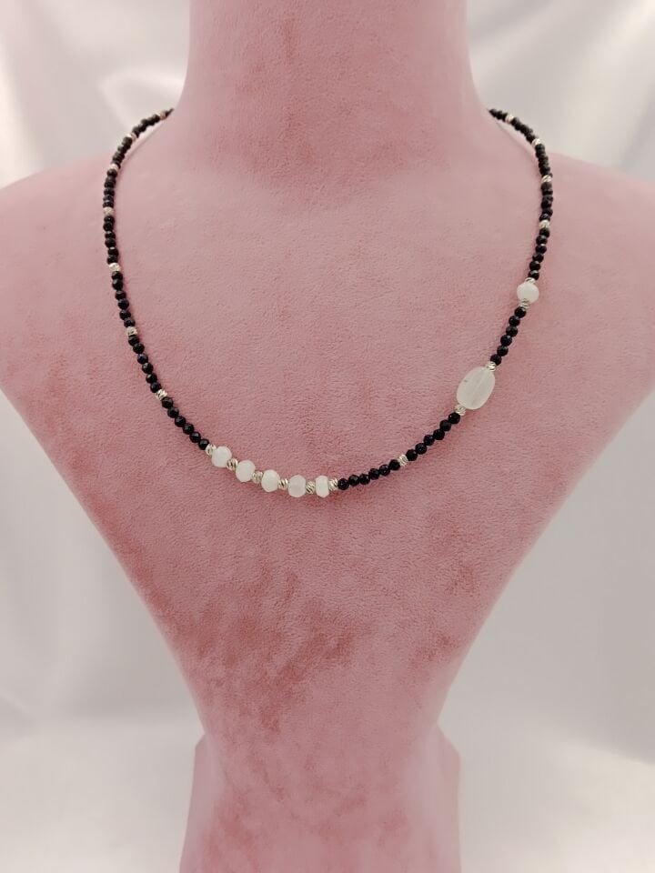 Yıldız Taşı ve Ay Taşı Minimal Tasarım Kolye