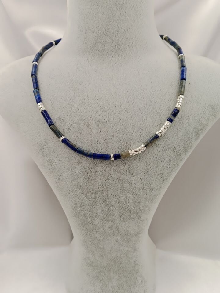 Lapis Lazuli Minimal Tasarım Kolye