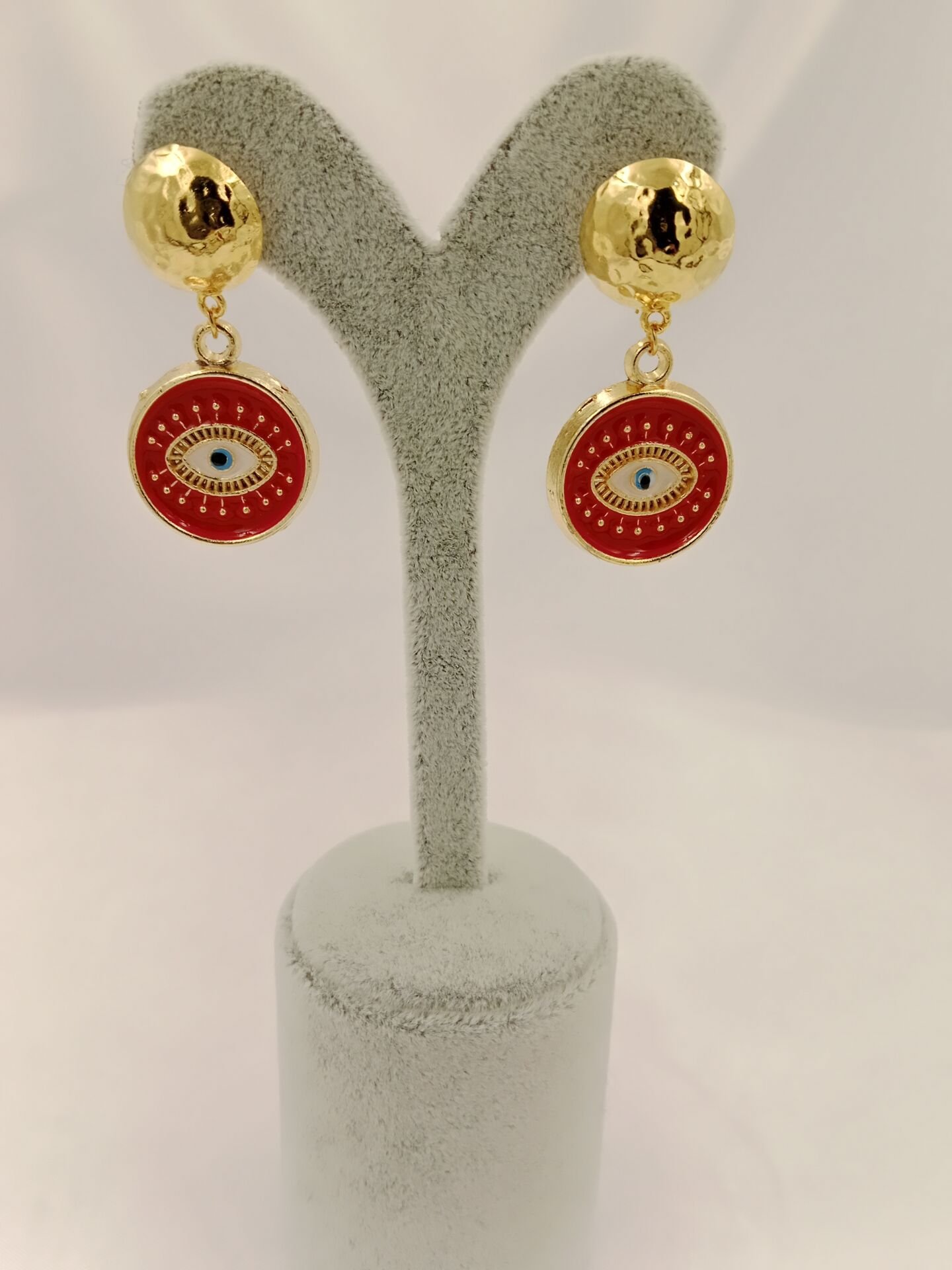 Mineli Evil Eye Göz Figürlü Tasarım Küpe