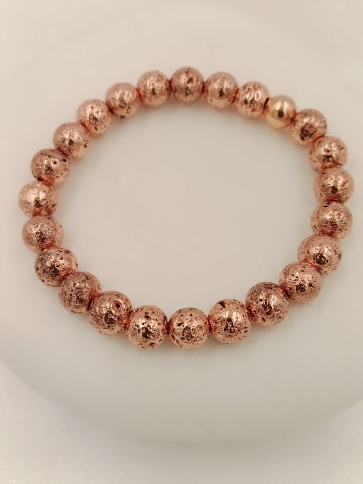 Rose Lav Taşı Bileklik