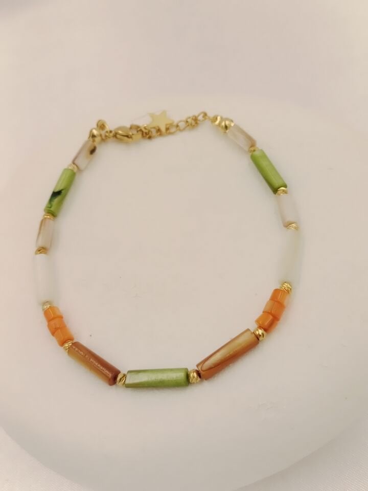 Sedef Taşı Minimal Bileklik