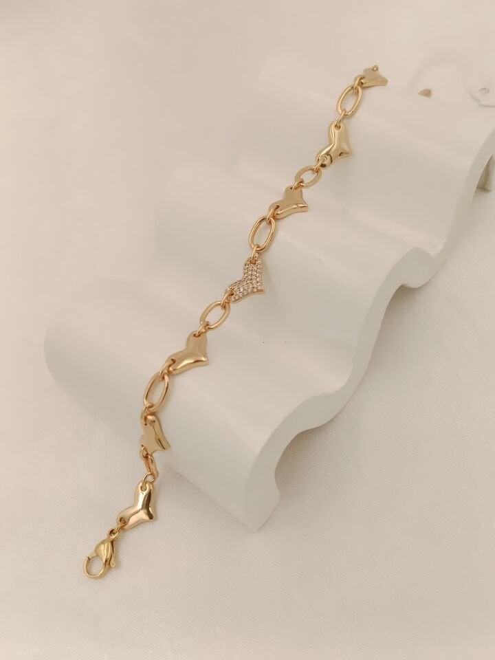 Xuping Rose Gold Zirkon Bileklik