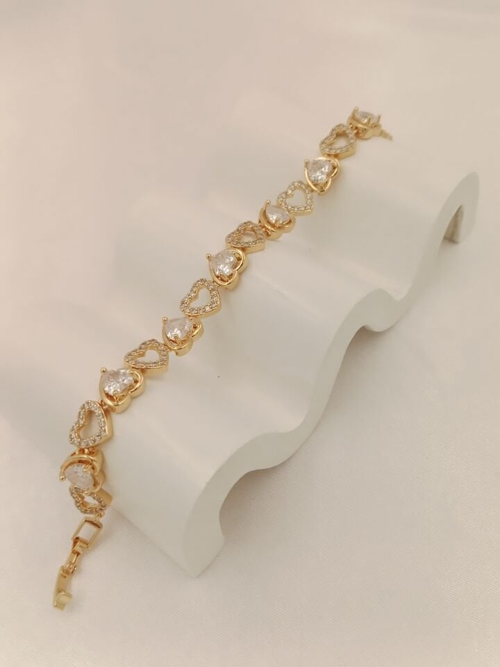Xuping Rose Gold Zirkon Bileklik