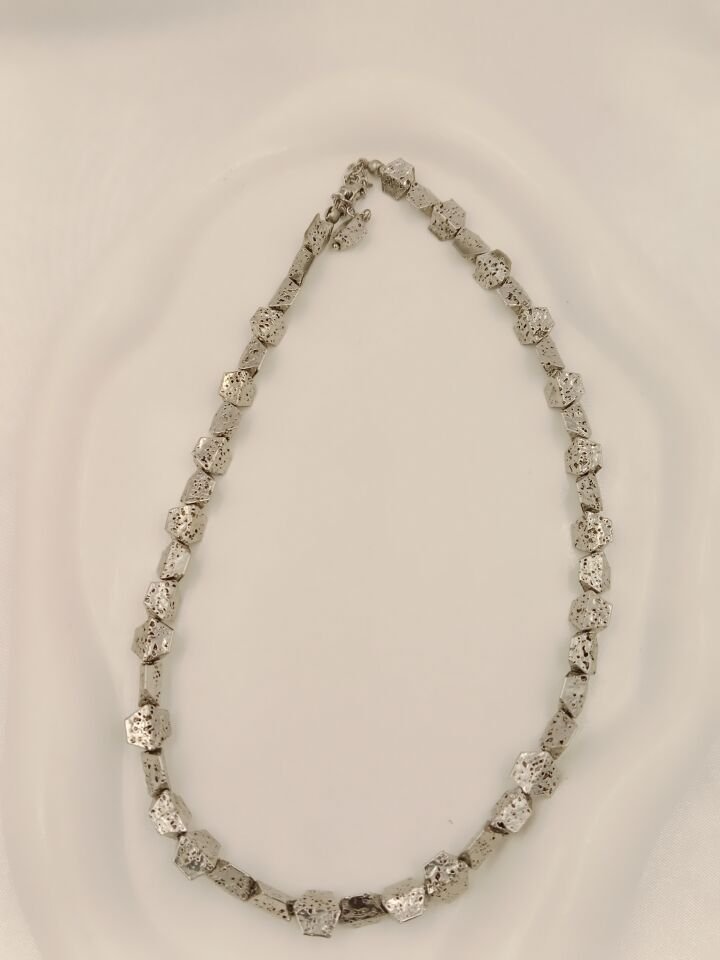 Lovely Lav Gümüş Lav Taşı Petek Kolye