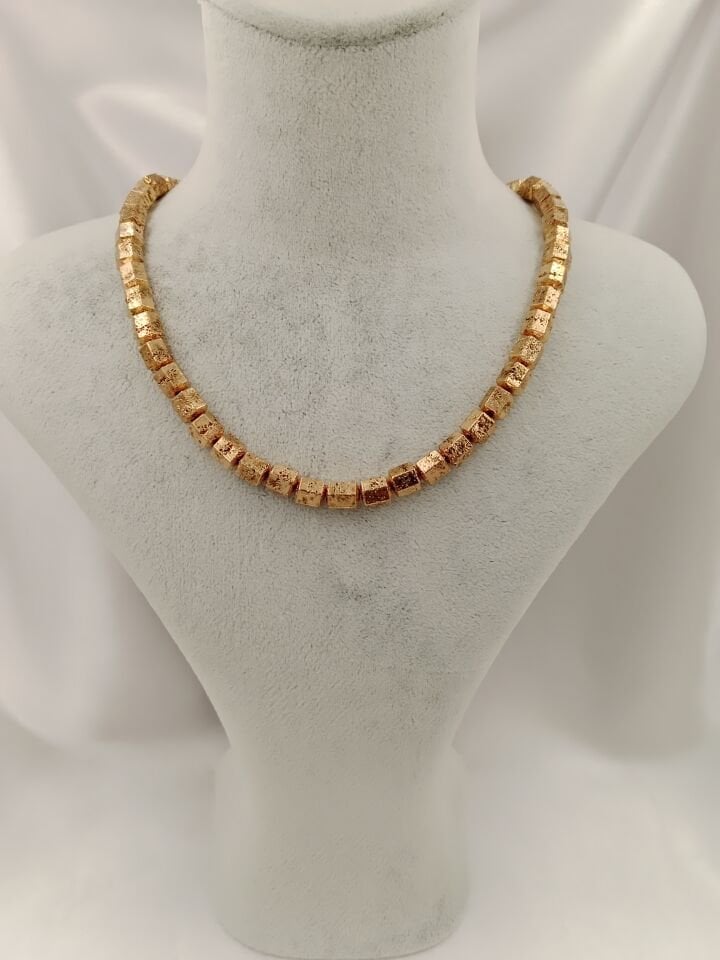 Lovely Lav Gold Lav Taşı Tasarım Kolye