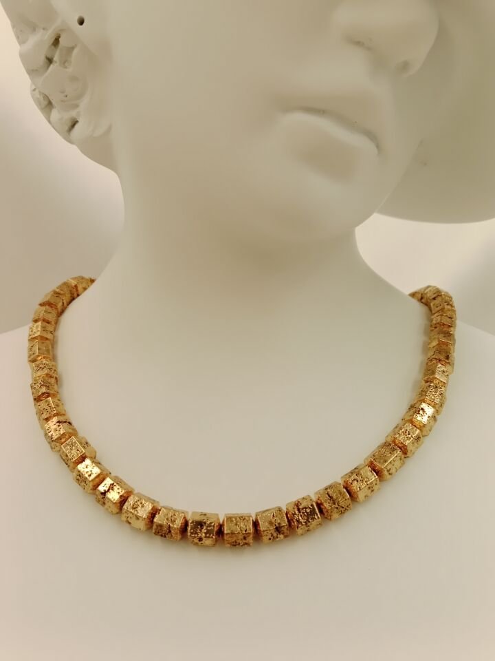 Lovely Lav Gold Lav Taşı Tasarım Kolye
