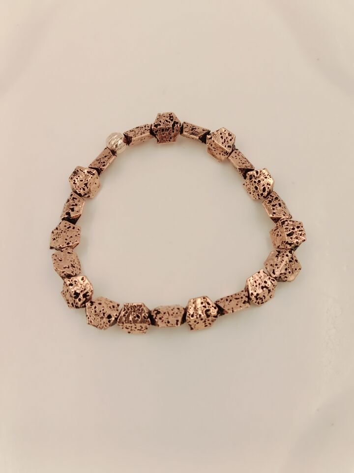 Lovely Lav Rose Petek Lav Taşı Bileklik