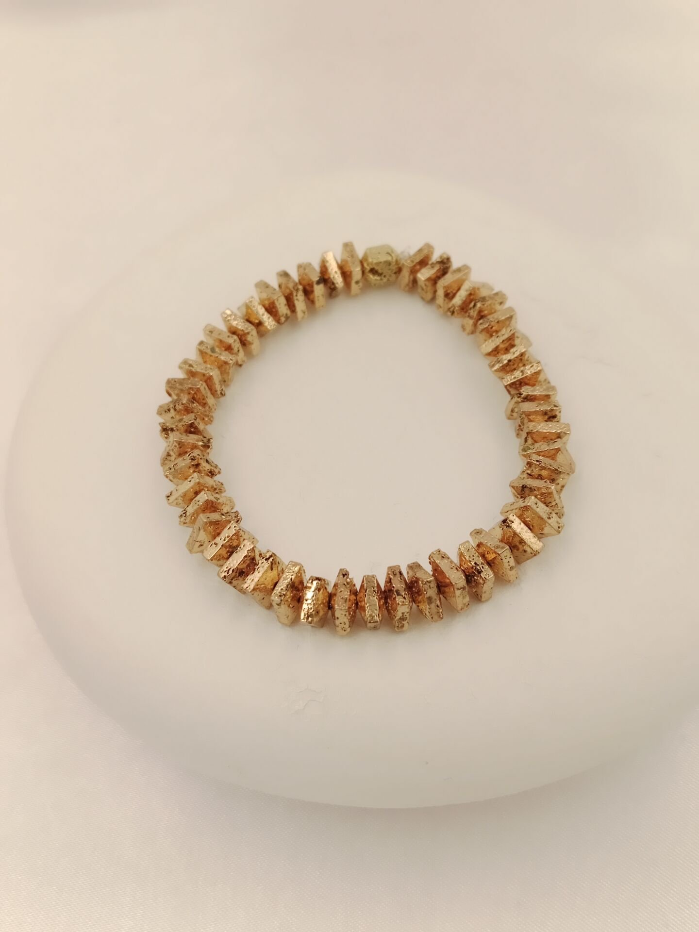 Lovely Lav Gold Lav Taşı Bileklik