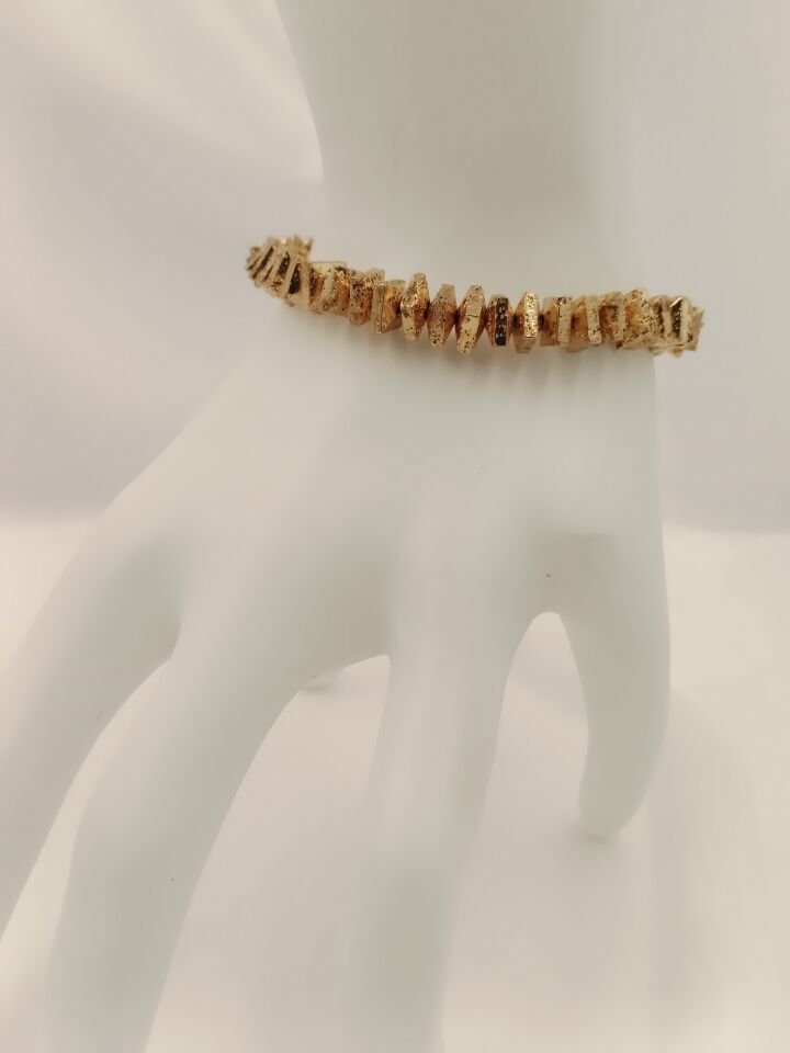 Lovely Lav Gold Lav Taşı Bileklik