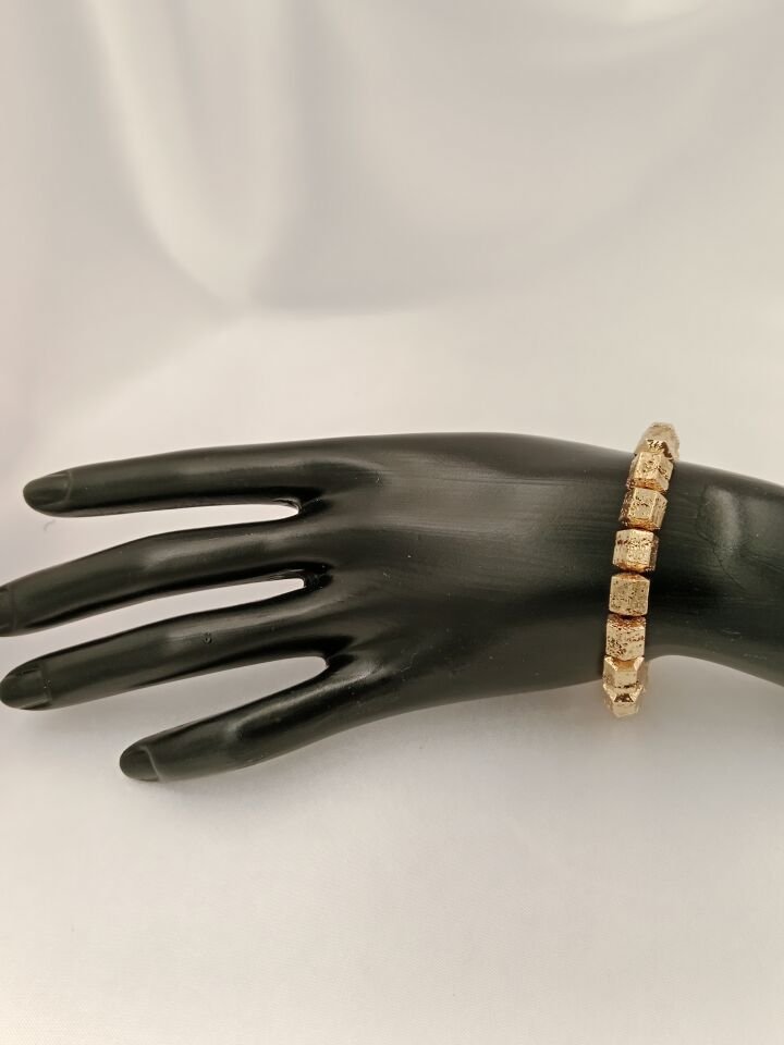 Lovely Lav Gold Lav Taşı Bileklik