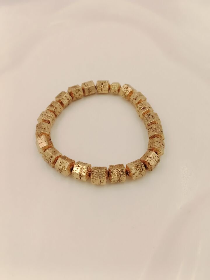 Lovely Lav Gold Lav Taşı Bileklik
