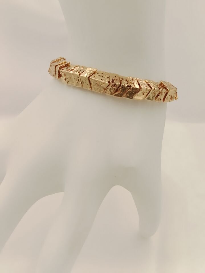 Lovely Lav Gold Lav Taşı Bileklik