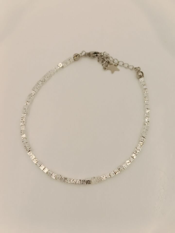 Lovely Lav Gümüş Lav Taşı Minimal Bileklik