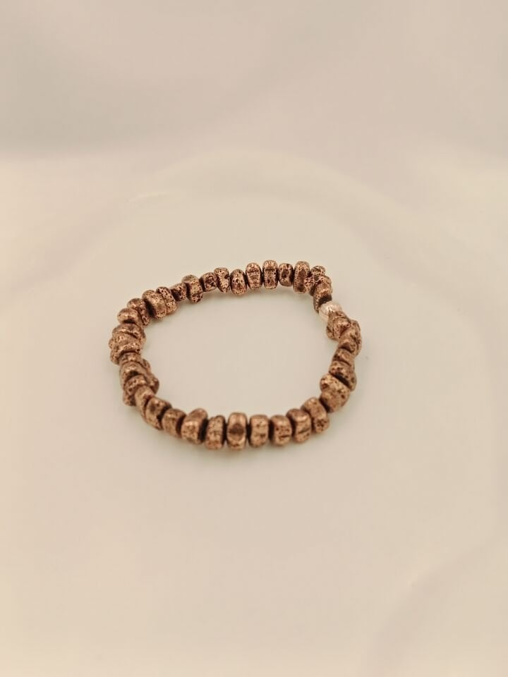Lovely Lav Rose Amorf Kesim Lav Taşı Bileklik