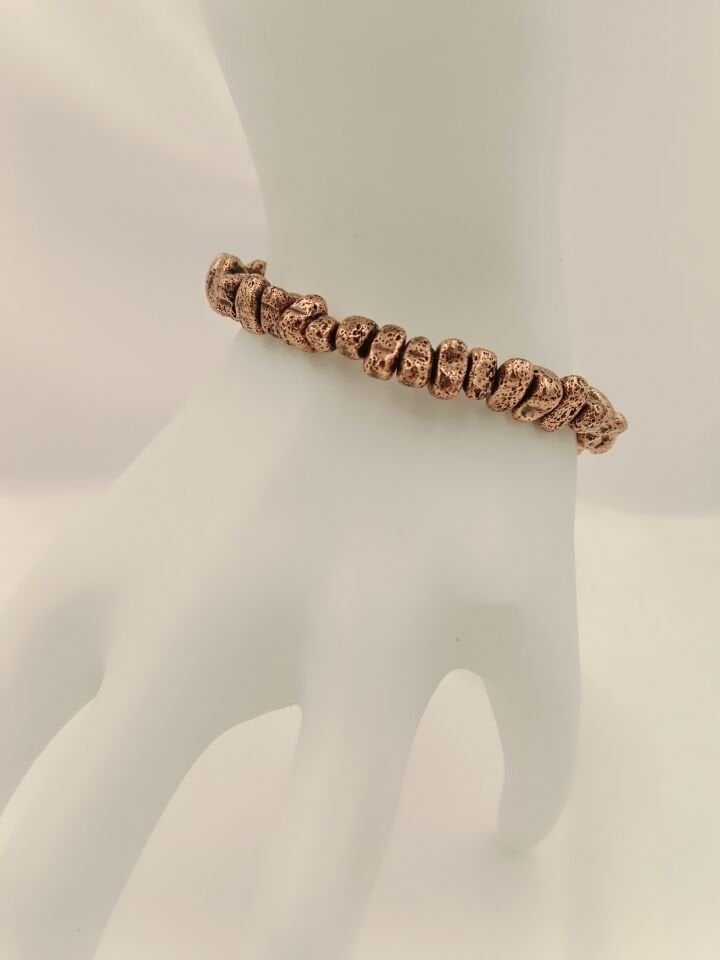 Lovely Lav Rose Amorf Kesim Lav Taşı Bileklik