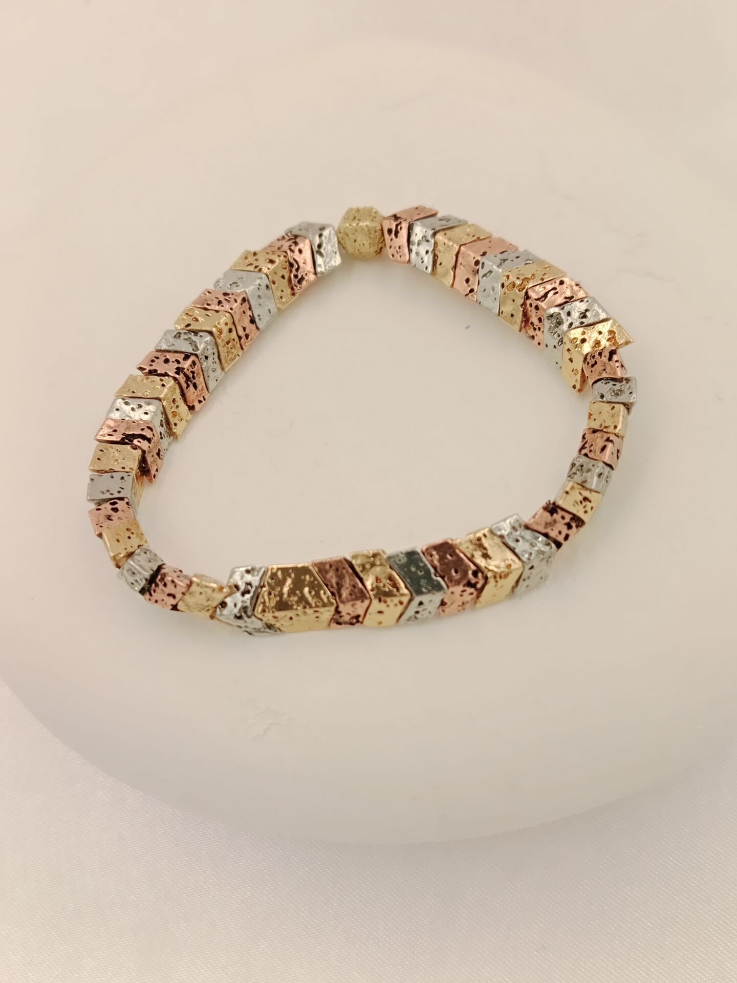 Lovely Lav Mix Renkli Lav Taşı Bileklik